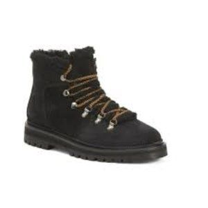 AQUATALIA Hadlee Black Waterproof Lace Up Suede Hiking Winter Casual Boots Shoes